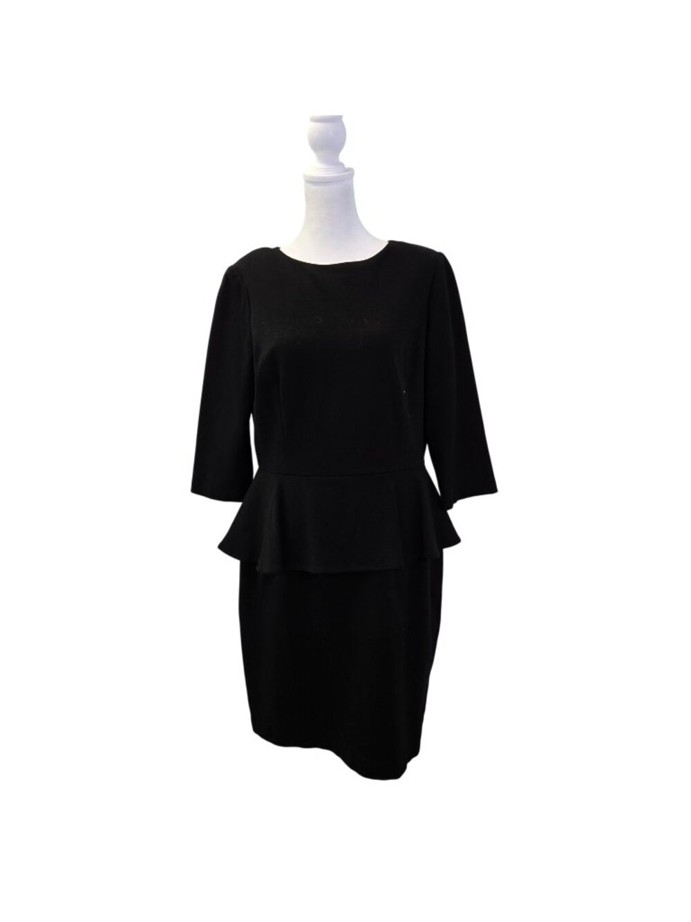 Brooks Brothers Viscose Blend Peplum 3/4 Sleeve Dress Size 10